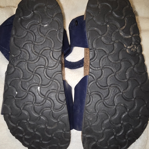 Birkenstock Rio Blue Leather Strappy Sandals Women’s Size 3 Youth (34) - Picture 4 of 11